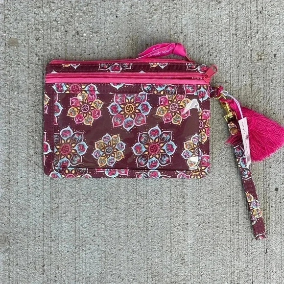 Simply Southern Phone Wallet Wristlet Mandala NEW with tags Pink Geometric - Picture 3 of 3